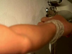 Femelle, Fétiche, Bâillonner, Roumaine, Attachée