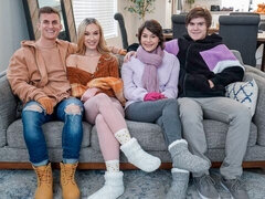 Большая жопа, Большой член, Минет, Собачьи, Вчетвером, Натуральные сиськи, Молоденькие, Сиськи