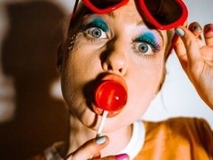 Anal, Cul, Blonde, Faciale, Pétant, Rasée, Adolescente, Nénés