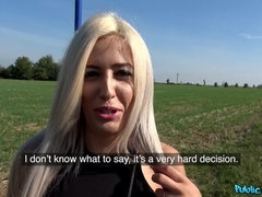 Leie, Grosse titten, Blondine, Blasen, Hundestellung, Hd, Öffentlich, Muschi