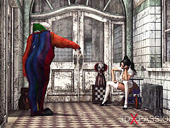 3d, アナル, デカチン, 中出し, ピグテール, オマンコ, 剃毛