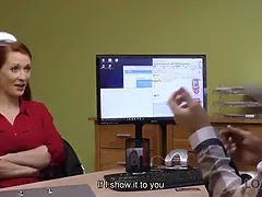 Pijpbeurt, Stel, Tsjechisch, Arts, Hd, Geld, Roodharige vrouw, Tiener