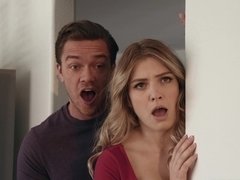 Gros seins, Sucer une bite, Brunette brune, Faciale, Léchez, Maman, Chatte, Chevaucher