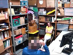 Catarina Petrov caught stealing goods & fucked hard in LP office