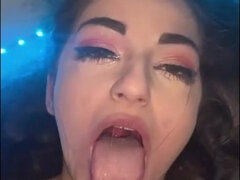 I Love It When He Humiliates Me - POV sex with busty brunette with cum in mouth