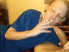 Amateur, Verga grande, Morena, Garganta profunda, Polla, Fumando, Chupando, Tetas