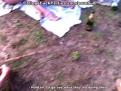 Wild college party with teen orgy & oral, blowjobs, and hardcore sex in HD