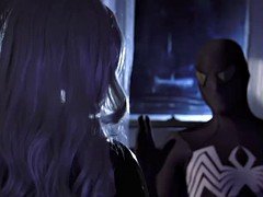 Superhero's porn threesome. Felicia Hardy and Ororo Munroe