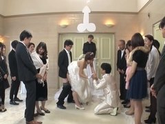 Asiatisch, Braut, Gehörnter ehemann, Spermaladung, Fetisch, Hardcore, Japanische massage, Hochzeit