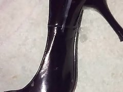 Cum on black shoes 2