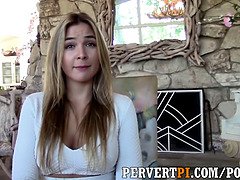 Blonde, Sucer une bite, Gorge profonde, Marrant, Hard, De plein air, Réalité, Fils