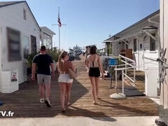 Beauté, Blonde, Sucer une bite, Plantureuse, Mignonne, Léchez, Piercing, Nénés