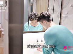 素人, アジア人, デカパイ, フェラチオ, イく瞬間, 彼女, 三人, オッパイの