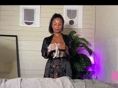 Grosser arsch, Spermaladung, Weibliche domination, Handschuhe, Handjob, Lingerie, Milf, Orgasmus