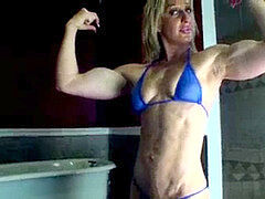 Thong, muscle, female-bodybuilder