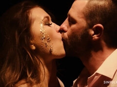 Sucer une bite, Couple, Hard, Réalité, Rousse roux, Rasée, Suçant, Nénés