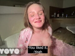 Grosse bite, Sucer une bite, Éjaculation interne, Queue, Petite femme, Chatte, Soeurs, Adolescente