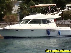 Badpak, Europees, Groep, Hd, Orgie, Buiten, Openbaar, Sperma