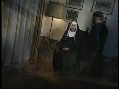 Horny Italian Nun Gets Anal Creampie in Shameless Threesome Fuck