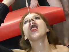 Mamada, Bukkake, Corrida, Corridas, Grupo, Alemán, Orgía, Fiesta