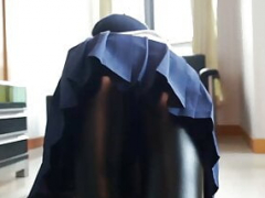 茶髪の, 衣服着たままセックス, ゴム, レザー, マッサージ, オーガズム, 穴開きパンティ, ゴムタイツ