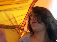 Abby Lee Brazil bangs her lucky boyfriend in a tent