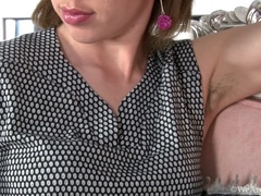 Arsch, Braunhaarige, Kleid, Behaart, Lingerie, Unter dem rock