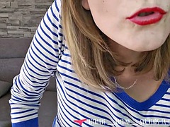 Grosser schwanz, Grosse titten, Weibliche domination, Französisch, Handjob, Masturbation, Hintern versohlen, Ehefrau
