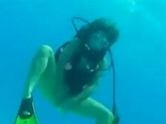 Amber Lynn Bach Open Sea Scuba Solo shenanigans