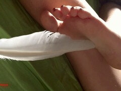 Ultimate method to arouse busty milf lover - tickling her feet, booty, and pussy!