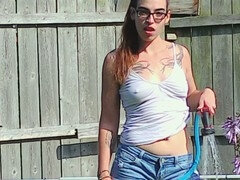 Kink, anal squirt, garden hose