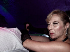 Mooie dikke vrouwen, Bondage discipline sadomasochisme, Blond, Omie, Rijpe lesbienne