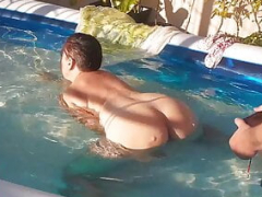 Flexible, Masturbación, Mexicano, Pezones, Traje de baño, Tetas, Bajo el agua, Bajo la falda
