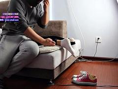 アジア人, 中国人, 足, フェティッシュ, 足フェチ