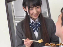 アジア人, お尻, 爸, 娘, エロティック, オマンコ, ティーン, オッパイの