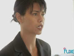 Cul, Grosse bite, Sucer une bite, Brunette brune, Tir de sperme, Grecque, Hard, Plan cul à trois