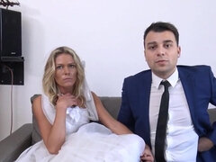 Blondine, Gehörnter ehemann, Europäisch, Ehemann, Rau, Strümpfe, Jungendliche (18+), Ehefrau