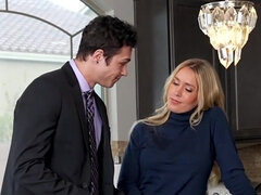 デカパイ, ブロンド, フェラチオ, イマラチオ, 手コキする, Hd, 禁句, 妻