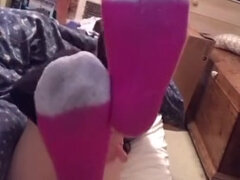 Morena, Sucio, Hablar sucio, Pies, Hd, Pequeña, Calcetines, Adolescente