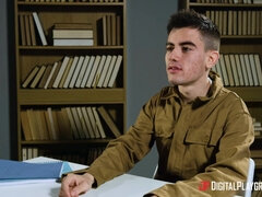 Grote kont, Pijpbeurt, Brillen, Realiteit, Kort haar, Student, Tatoeage, Lerarin