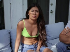 Americano, Bikini, Polla, Corridas faciales, Flexible, Latina, Pequeña, Montar