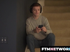 Luke Hudson groaned on Tom Hudson's cock as Mr. Ricahrds pounded him from behind