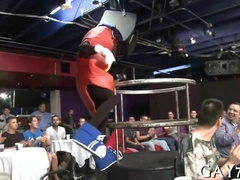 Watch these guys gulp down a hot load while they enjoy their hot gagging fetish