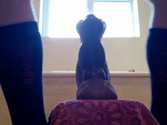 Stretching on my XL bad dragon dildos 6