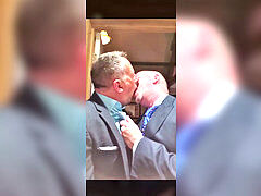 Daddies Snogging Complication (Kissing Deeply With Tongue)