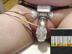 Chastity E-Stim game - No cumming