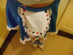Alice in Blue and pvc panties