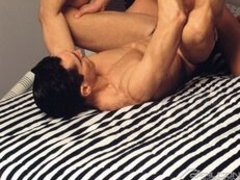 Nick Manetti deepthroating and swallowing Skip Johnson