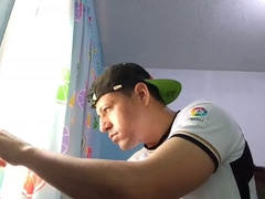 Alone in my room and overflowing with naughty desires, I pleasure myself with whatever crosses my mind