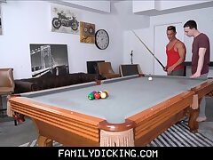 Twink Stepson Fucked By Hunk Stepdad On Pool Table